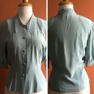 VINTAGE LAURA ASHLEY 3 Piece Skirt Set Blue S